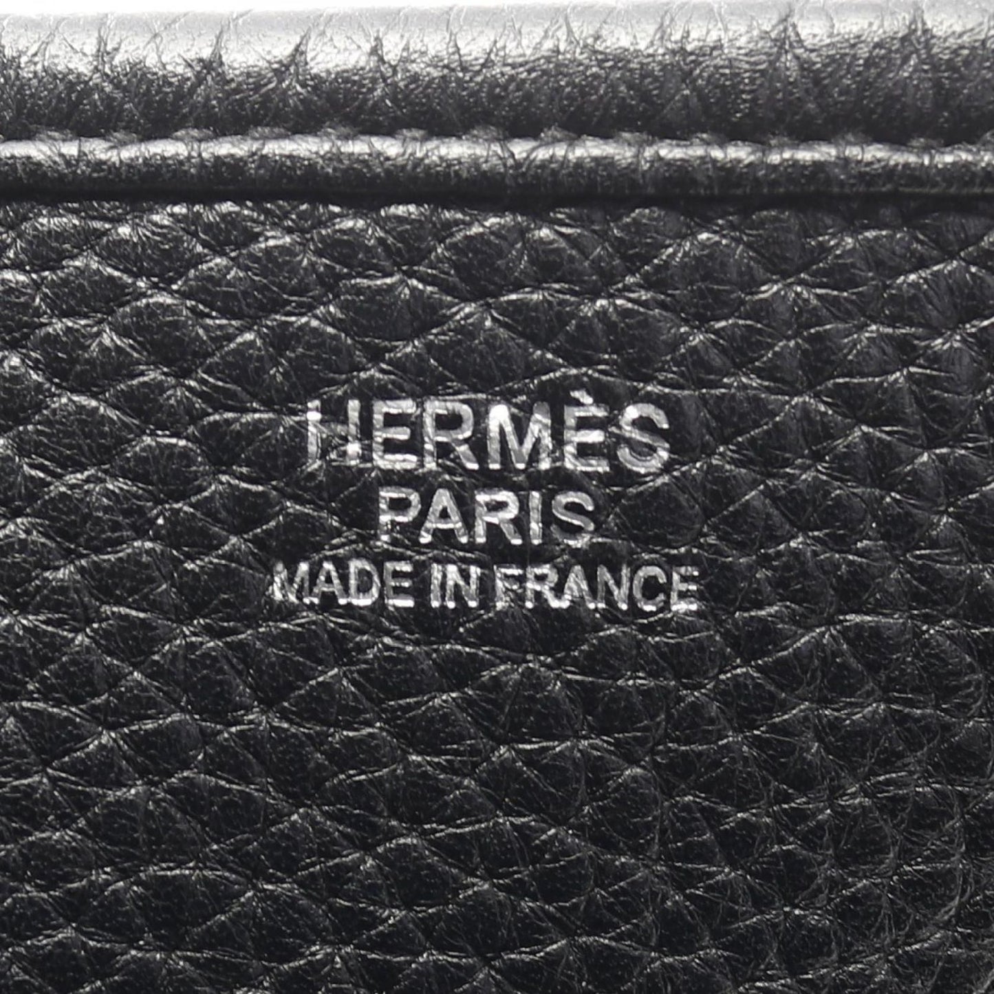 Hermes Shoulder Bag Evelyn 3 Trois Pm Black Leather Evelyn 3pm Black