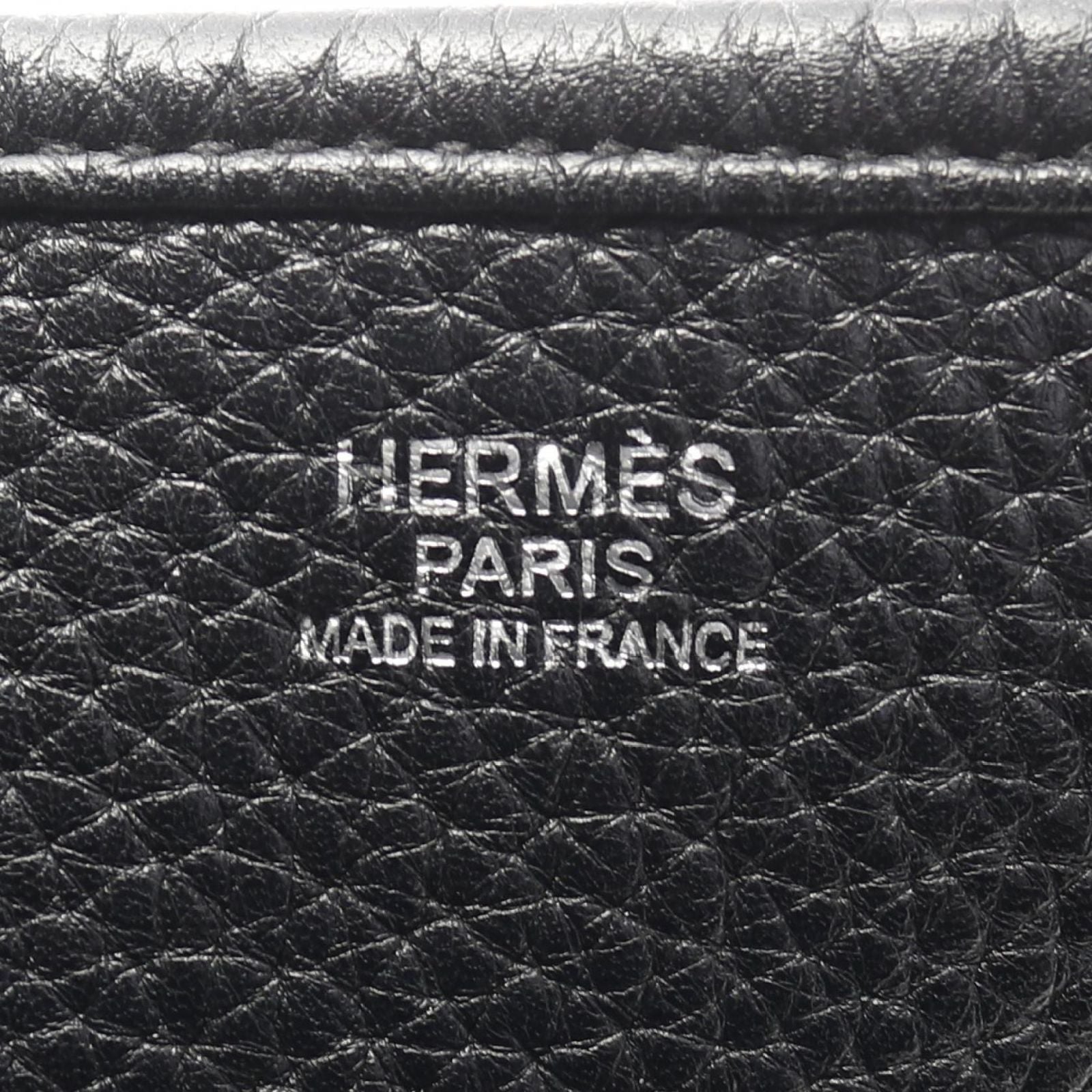 Hermes Shoulder Bag Evelyn 3 Trois Pm Black Leather Evelyn 3pm Black