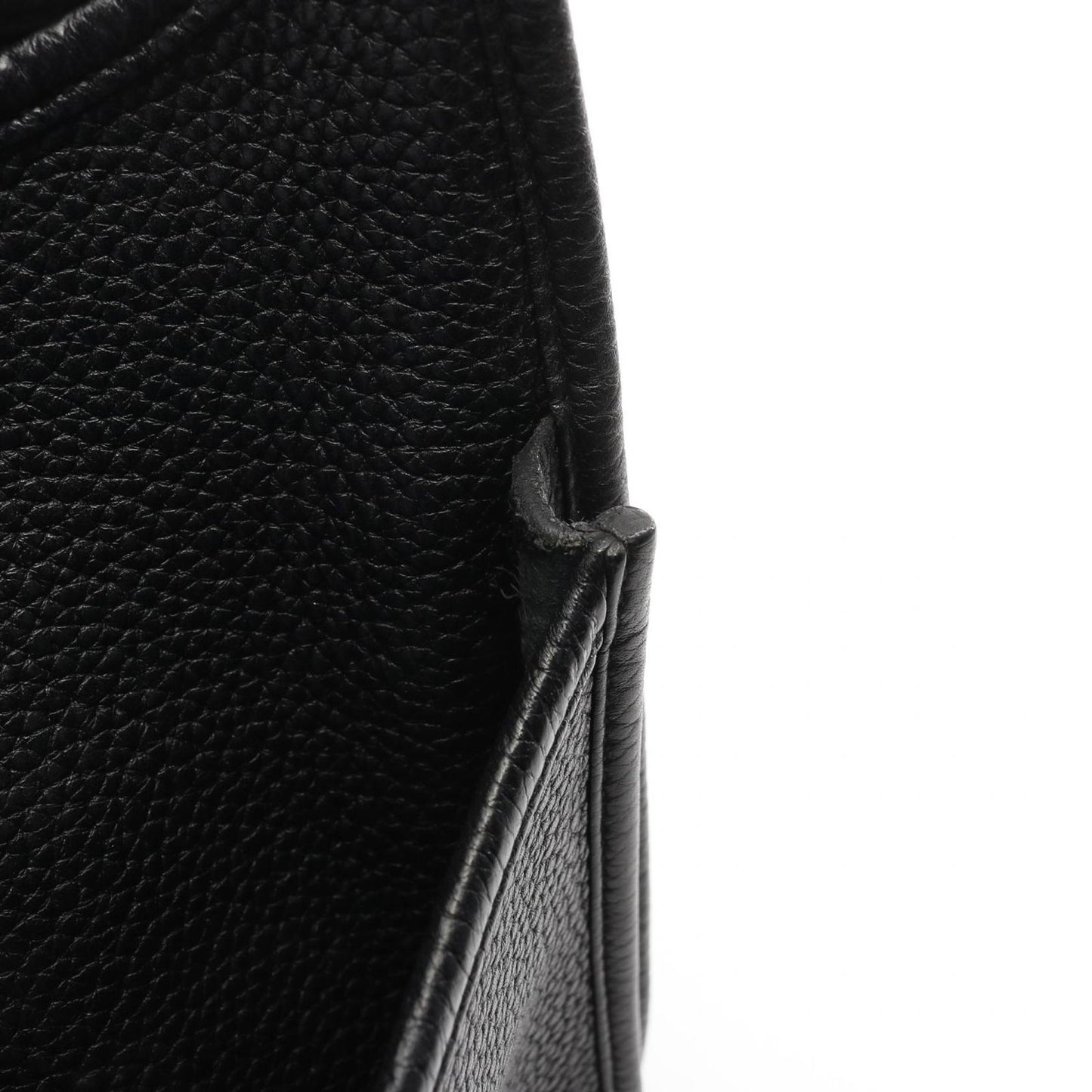 Hermes Shoulder Bag Evelyn 3 Trois Pm Black Leather Evelyn 3pm Black