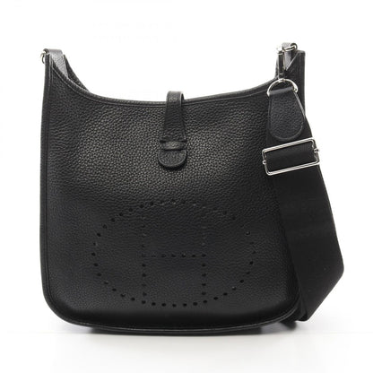 Hermes Shoulder Bag Evelyn 3 Trois Pm Black Leather Evelyn 3pm Black