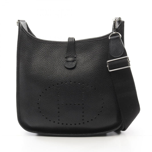 Hermes Shoulder Bag Evelyn 3 Trois Pm Black Leather Evelyn 3pm Black