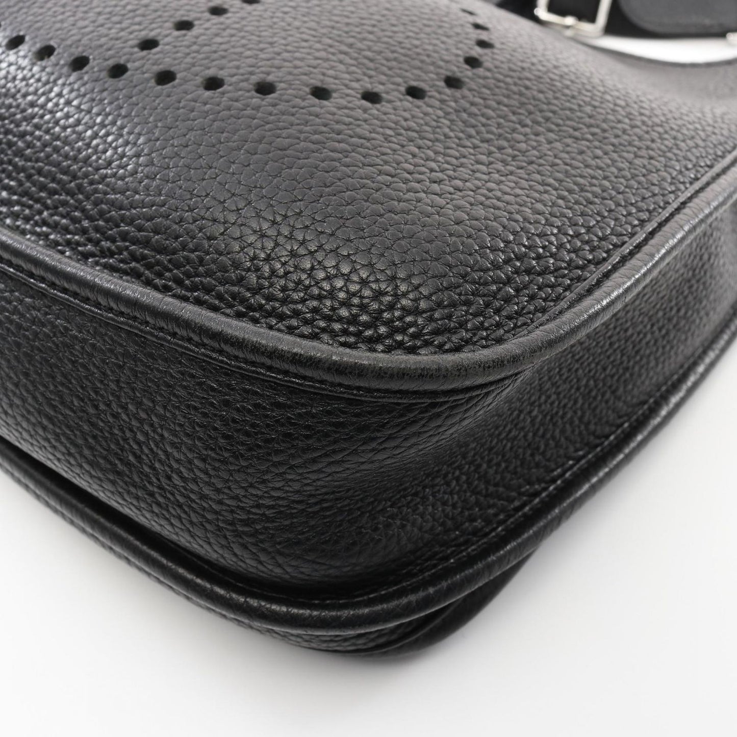 Hermes Shoulder Bag Evelyn 3 Trois Pm Black Leather Evelyn 3pm Black