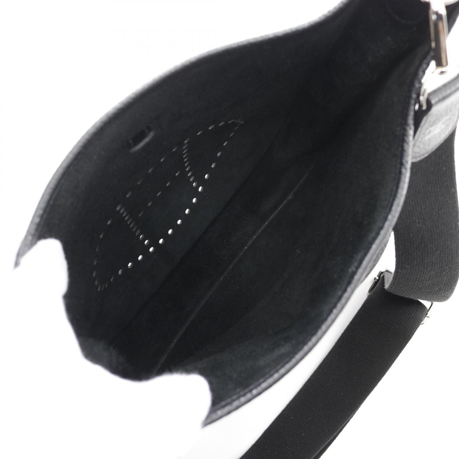 Hermes Shoulder Bag Evelyn 3 Trois Pm Black Leather Evelyn 3pm Black