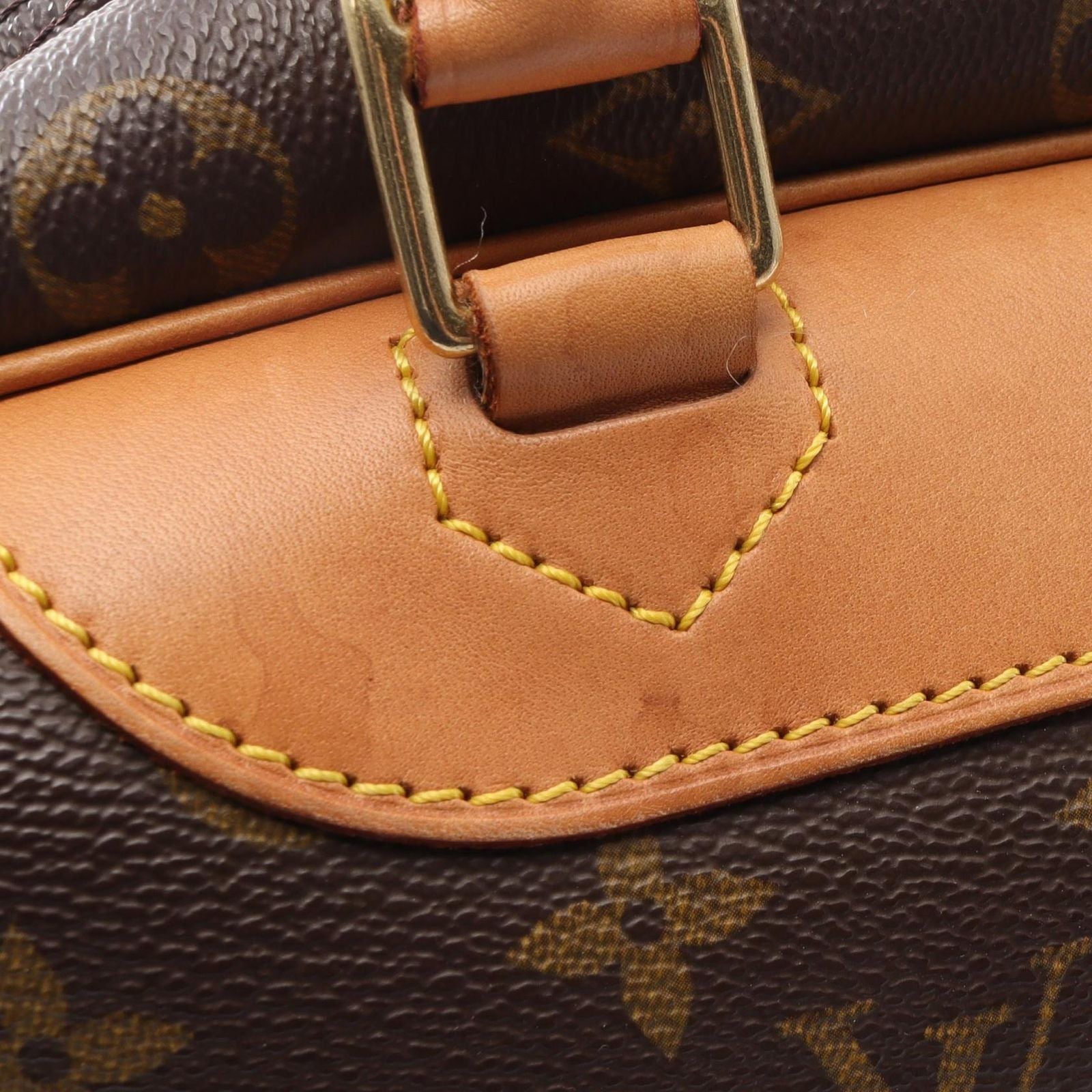 Louis Vuitton Handbag Deauville Beau Ring Vanity M47270 Pvc Coated Canvas