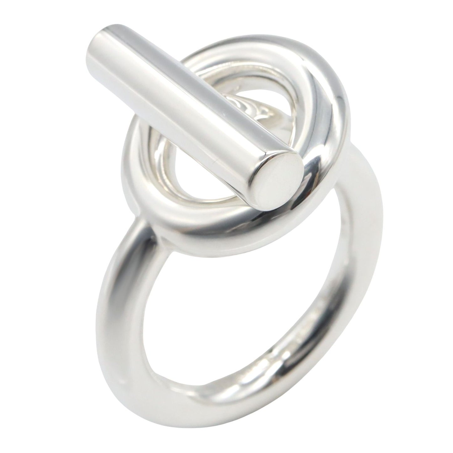 Hermes Ring Echape Gm Ring Silver 925 Echape Gm Ring Unisex a