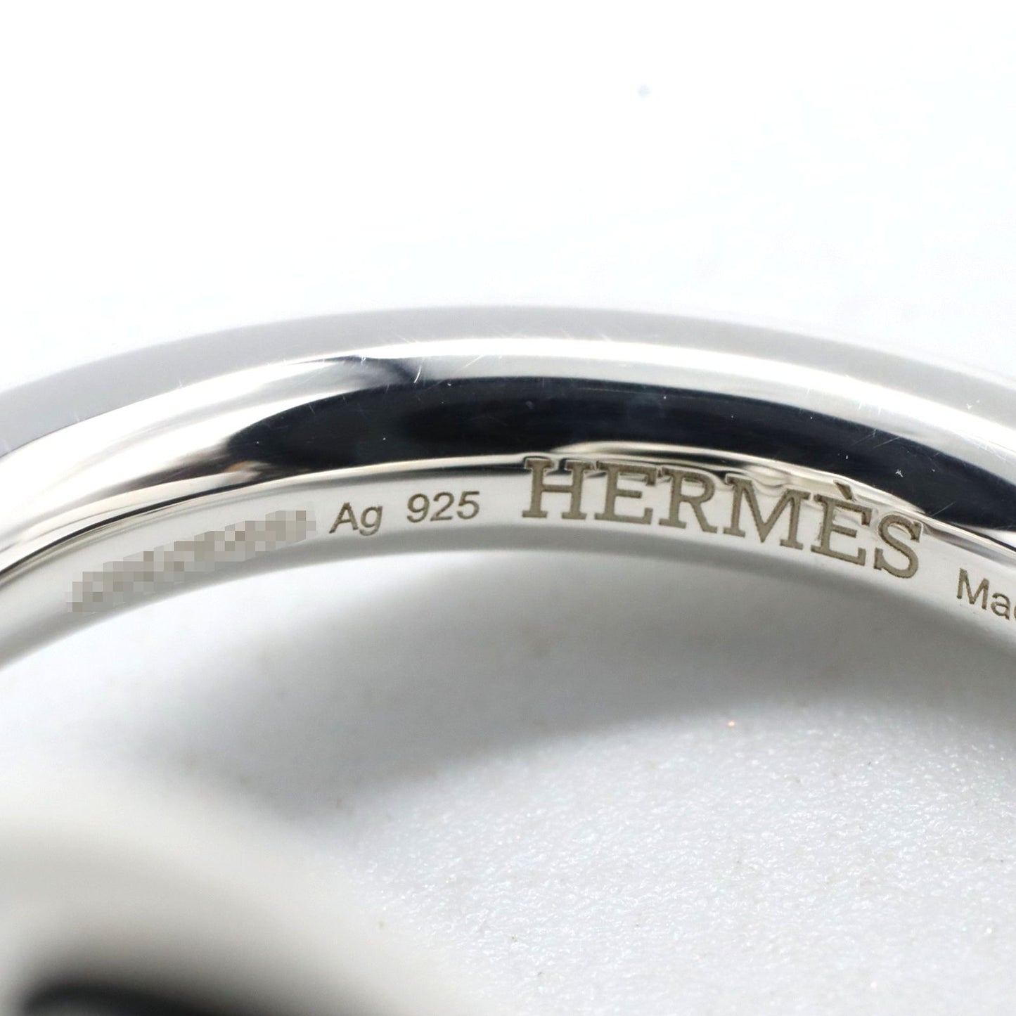 Hermes Ring Echape Gm Ring Silver 925 Echape Gm Ring Unisex a