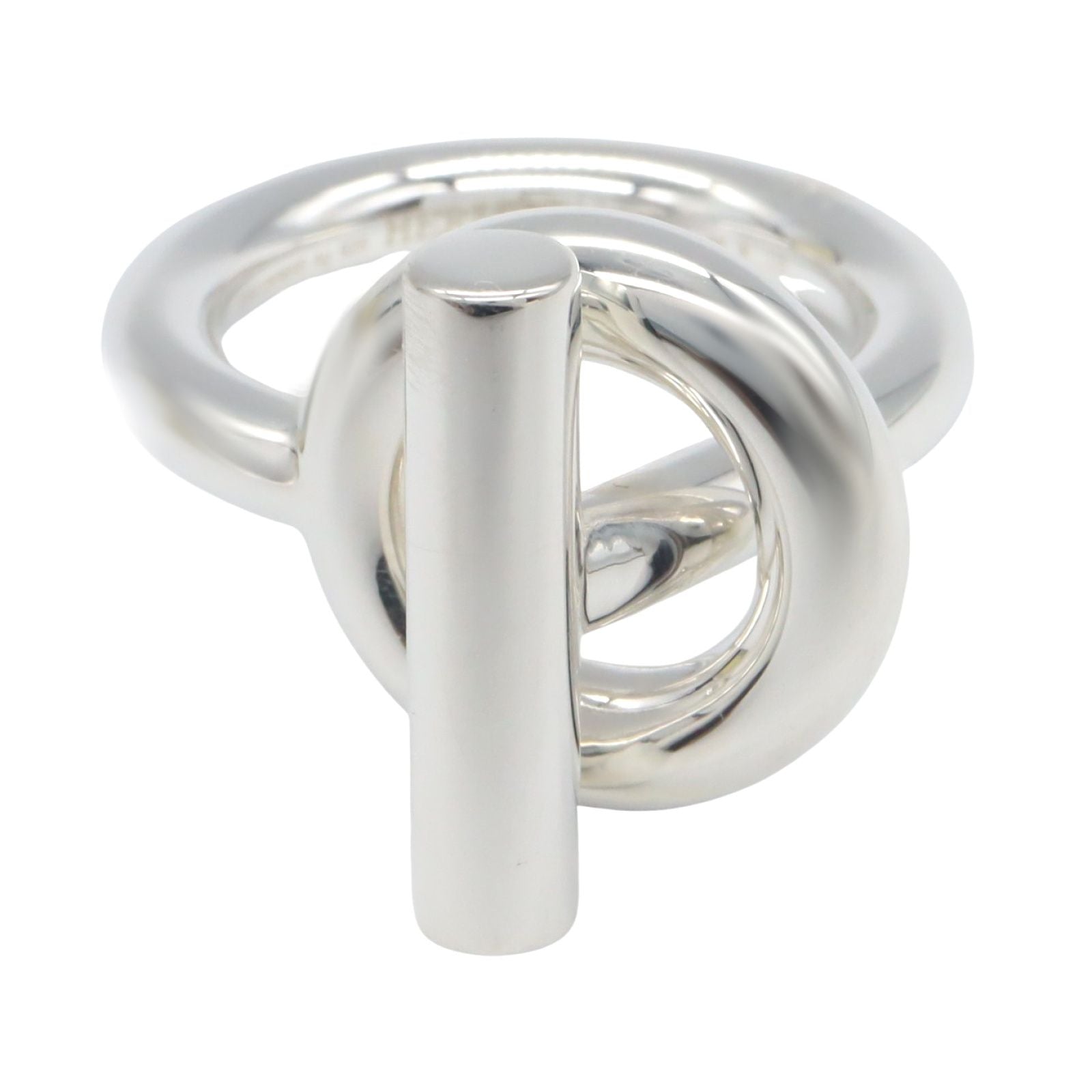 Hermes Ring Echape Gm Ring Silver 925 Echape Gm Ring Unisex a