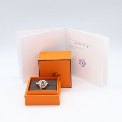 Hermes Ring Echape Gm Ring Silver 925 Echape Gm Ring Unisex a