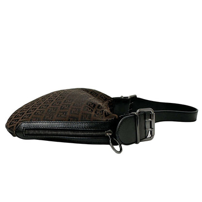 Fendi Bag Women'S Brand Zucchino One Shoulder Handbag Brown Mini Bag Small