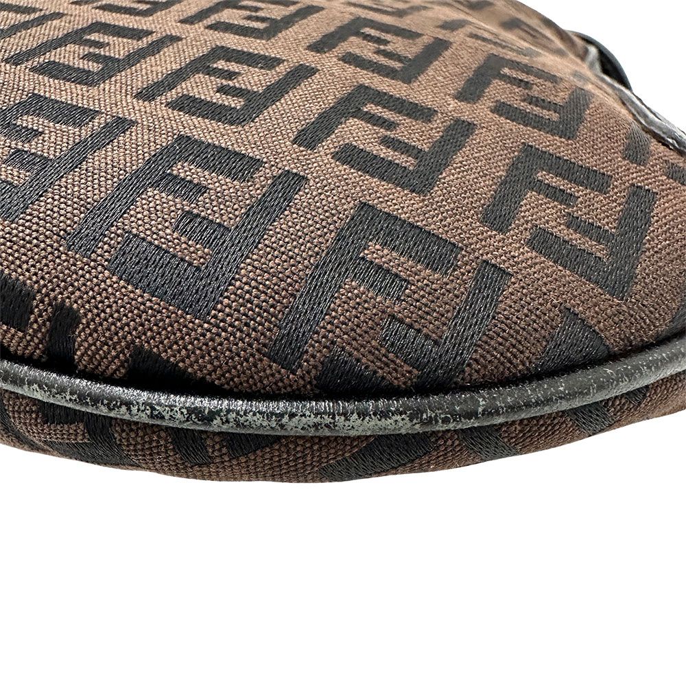 Fendi Bag Women'S Brand Zucchino One Shoulder Handbag Brown Mini Bag Small