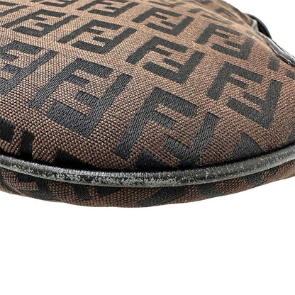 Fendi Bag Women'S Brand Zucchino One Shoulder Handbag Brown Mini Bag Small