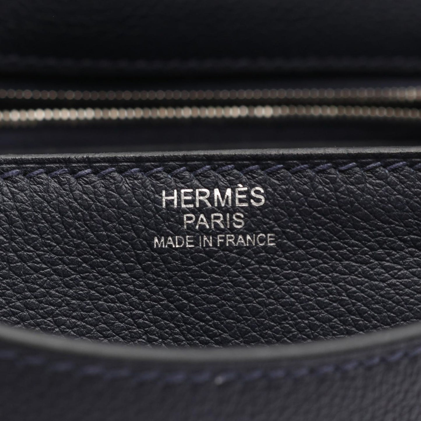 Hermes Shoulder Bag Steve Wright Junior Blue Nuit Leather Steve Wright Junior