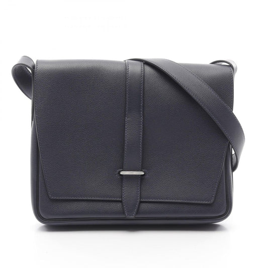 Hermes Shoulder Bag Steve Wright Junior Blue Nuit Leather Steve Wright Junior