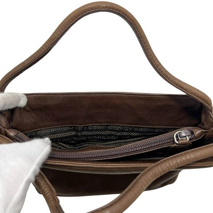 Prada Handbag Brown Bruciato B6263 Top Handle