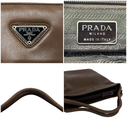 Prada Handbag Brown Bruciato B6263 Top Handle