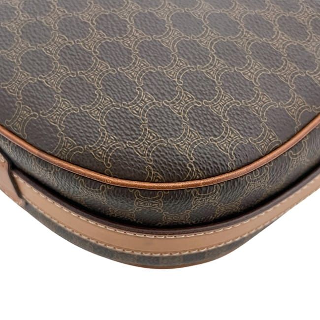 Celine Shoulder Bag Brown Macadam PVC Leather Preowned