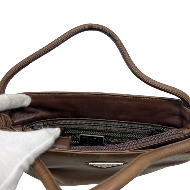Prada Handbag Brown Bruciato B6263 Top Handle
