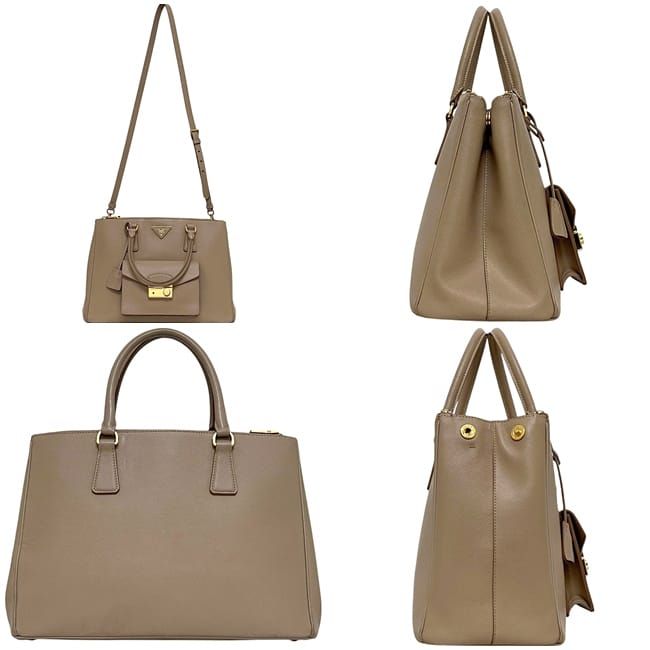 Prada 2 Way Bag Beige Cammeo Bn2674