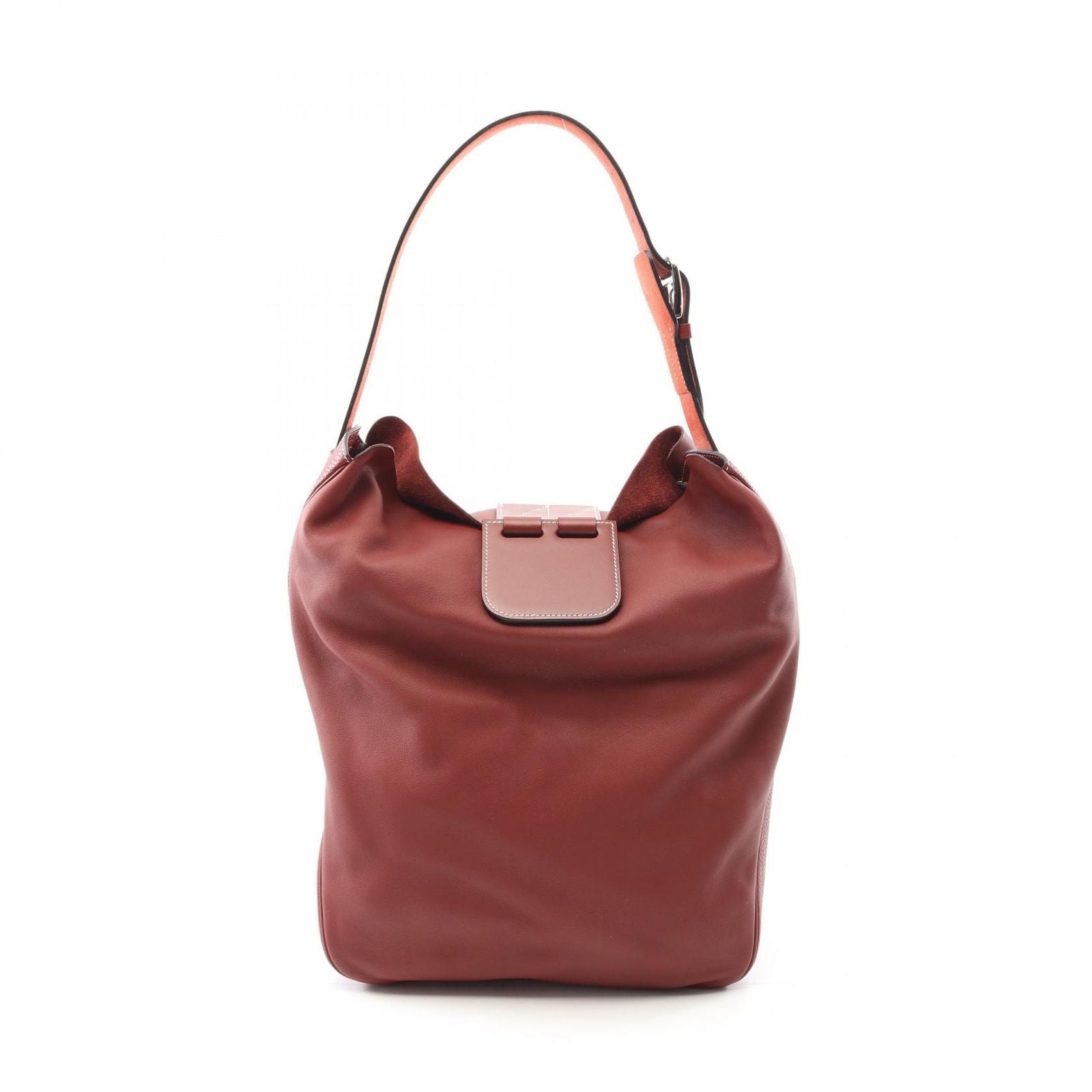 Hermes Shoulder Bag Villevolt Rouge Calf (Cowhide) Villevolt Rouge Ash Ladies