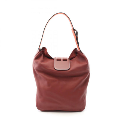 Hermes Shoulder Bag Villevolt Rouge Calf (Cowhide) Villevolt Rouge Ash Ladies