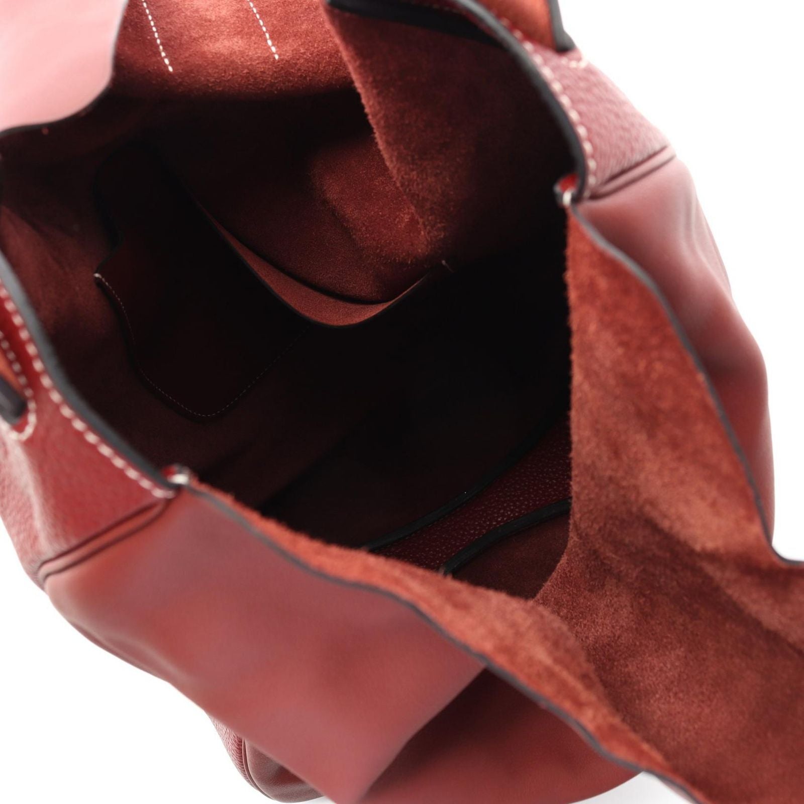 Hermes Shoulder Bag Villevolt Rouge Calf (Cowhide) Villevolt Rouge Ash Ladies