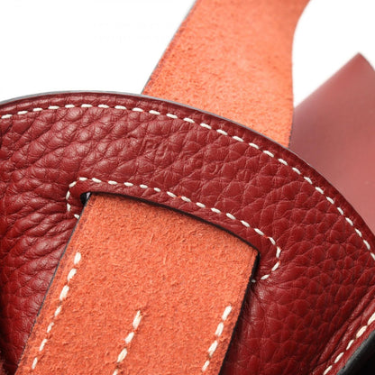 Hermes Shoulder Bag Villevolt Rouge Calf (Cowhide) Villevolt Rouge Ash Ladies