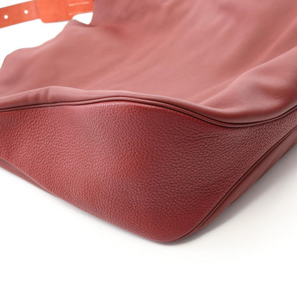 Hermes Shoulder Bag Villevolt Rouge Calf (Cowhide) Villevolt Rouge Ash Ladies