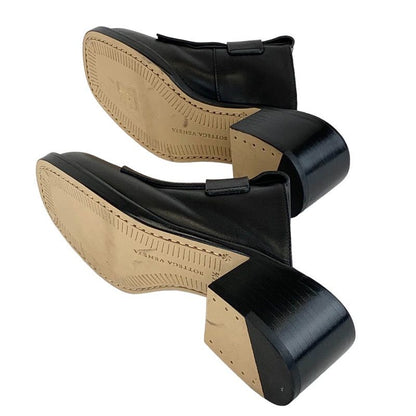 Bottega Veneta Sandals Shoes Leather Black Sabot Mule Fringe