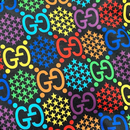 Gucci Dress Black Multicolor Psychedelic Logo Star Hood