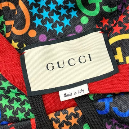 Gucci Dress Black Multicolor Psychedelic Logo Star Hood