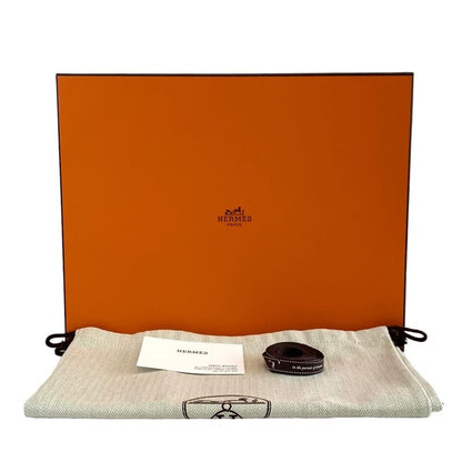 Hermes Saint-germain Boots Short Boots Shoes Suede Red Silver Kelly Hardware