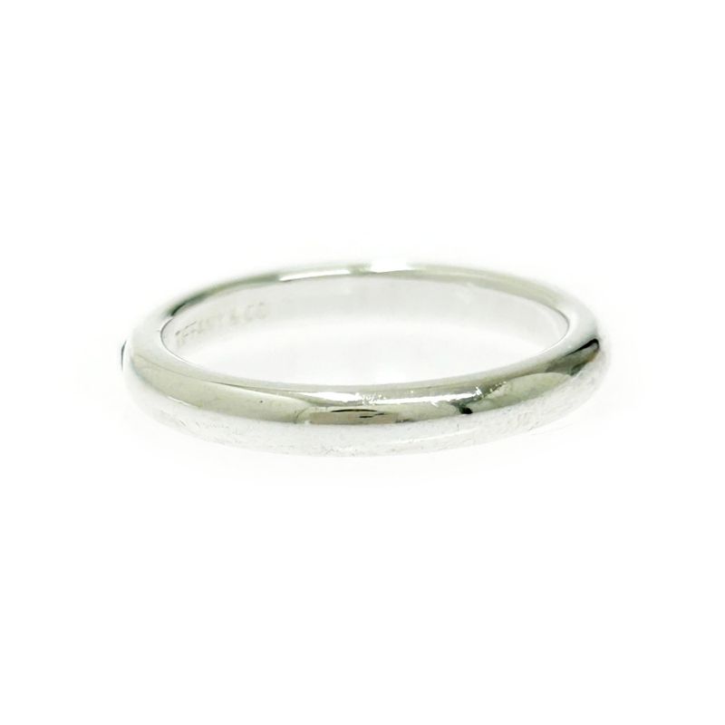 Tiffany & Co Silver Stacking Band 1p Ring 2.5g Blue 925 Engraved 511428 Ring