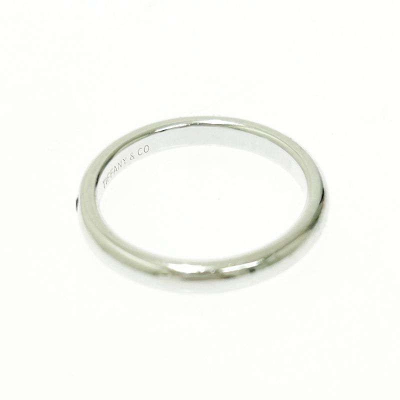 Tiffany & Co Silver Stacking Band 1p Ring 2.5g Blue 925 Engraved 511428 Ring