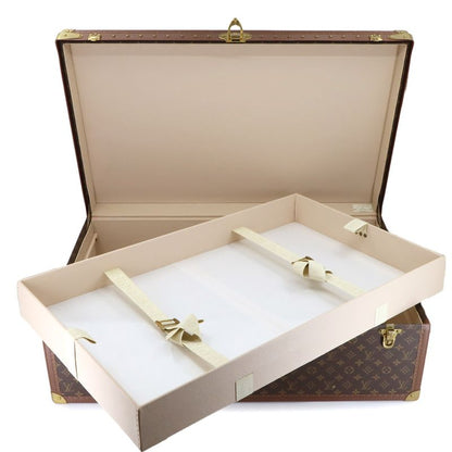 Louis Vuitton Monogram Alzer 80 Trunk Case Bag Brown