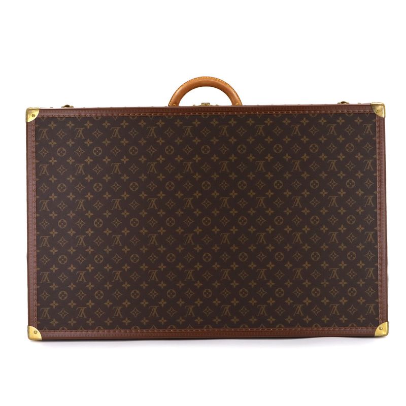 Louis Vuitton Monogram Alzer 80 Trunk Case Bag Brown