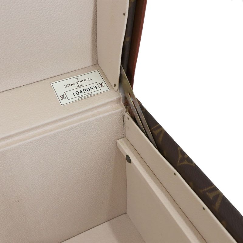 Louis Vuitton Monogram Alzer 80 Trunk Case Bag Brown