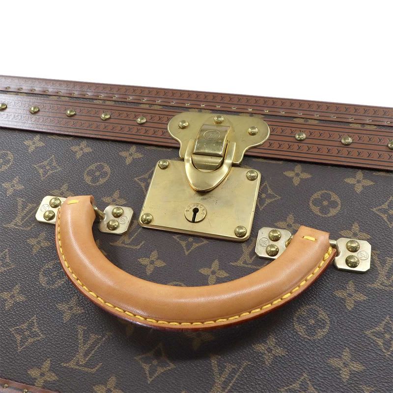 Louis Vuitton Monogram Alzer 80 Trunk Case Bag Brown