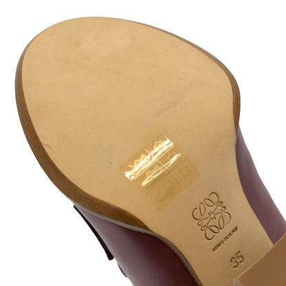 Loewe Boots Short Boots Shoes Leather Bordeaux Unused