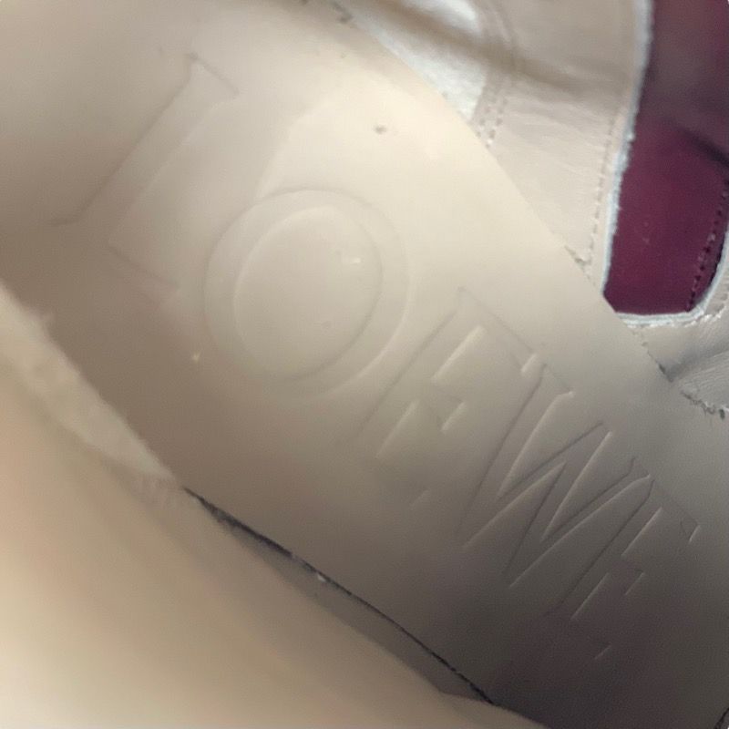 Loewe Boots Short Boots Shoes Leather Bordeaux Unused