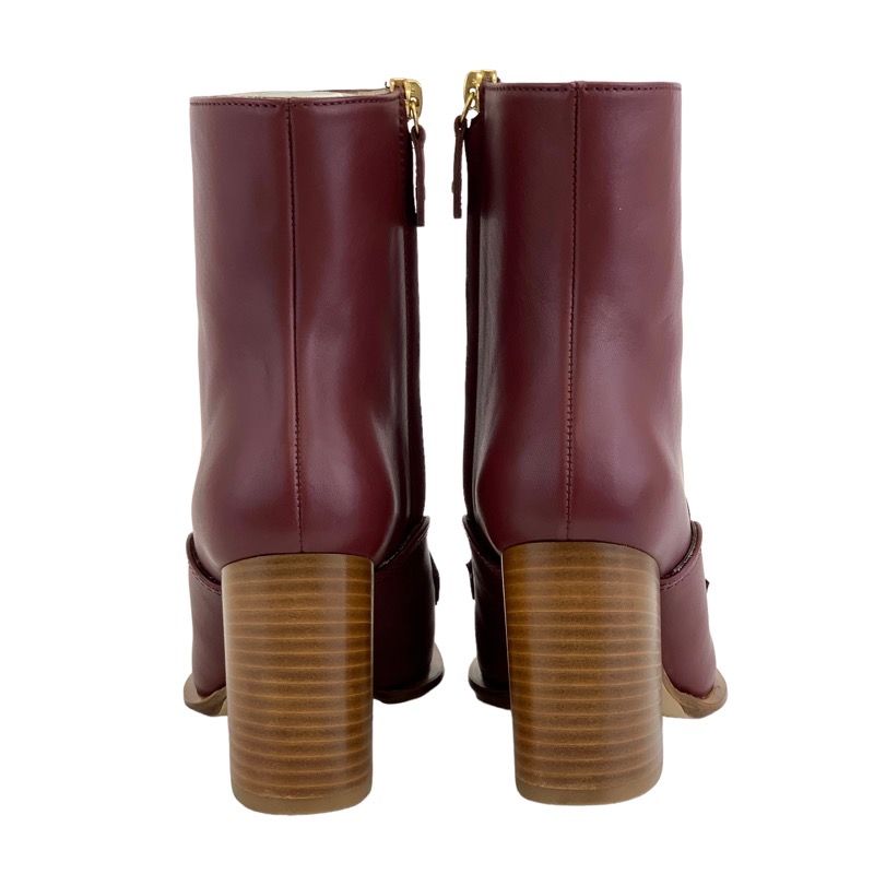 Loewe Boots Short Boots Shoes Leather Bordeaux Unused
