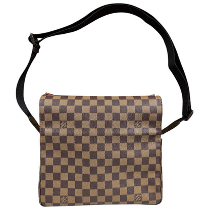 Louis Vuitton Naviglio Damier Shoulder Bag Damier Canvas N45255 Brown Unisex