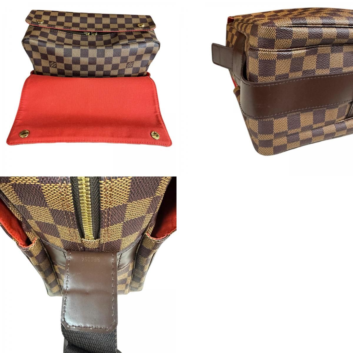 Louis Vuitton Naviglio Damier Shoulder Bag Damier Canvas N45255 Brown Unisex