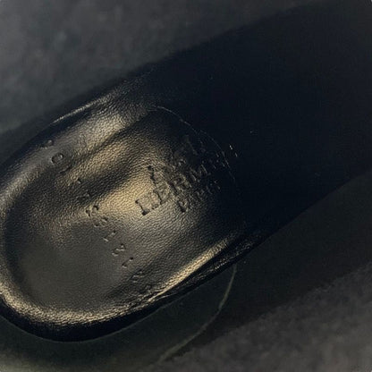 Hermes Volver Boots Short Boots Shoes Fabric Leather Blue Black Sock Boots