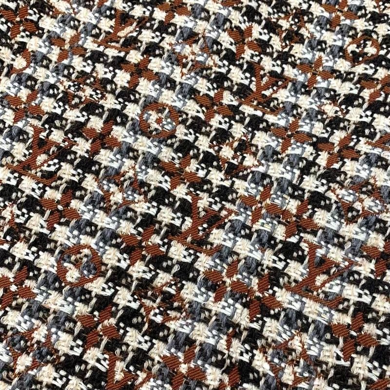 Louis Vuitton Dress Multicolor Unused Skater Dress Tweed Monogram