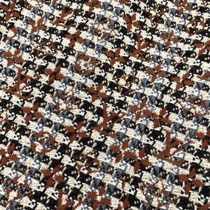 Louis Vuitton Dress Multicolor Unused Skater Dress Tweed Monogram