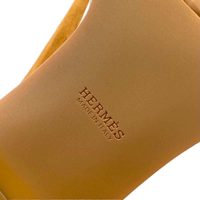 Hermes Boots Short Boots Shoes Suede Fabric Camel Brown Sock Boots