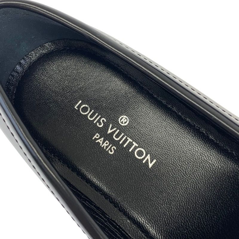 Louis Vuitton Orsaline Loafer Leather Shoes Leather Black Gold Unused Lvhardware