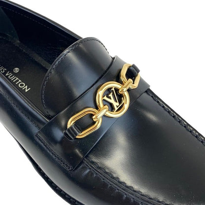 Louis Vuitton Orsaline Loafer Leather Shoes Leather Black Gold Unused Lvhardware