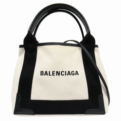 Balenciaga "cabas" Cabas Su XS 2way Shoulder Hand Bag Canvas Leather Logo