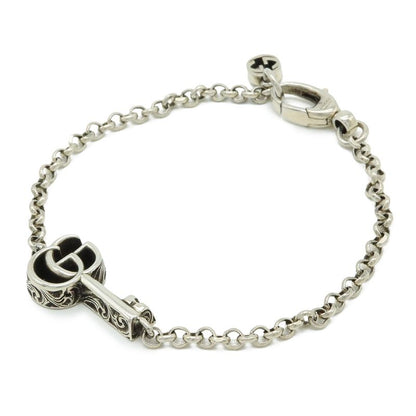 Gucci Double G Key Bracelet Chain Arabesque Ag925 Sv925 Silver #17